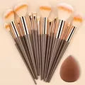 Kit Profissional 13 Pincéis de Maquiagem VANDER ✨ Cerdas Macias para Base, Blush, Contorno e Sombras — Acabamento Perfeito e Luxuoso